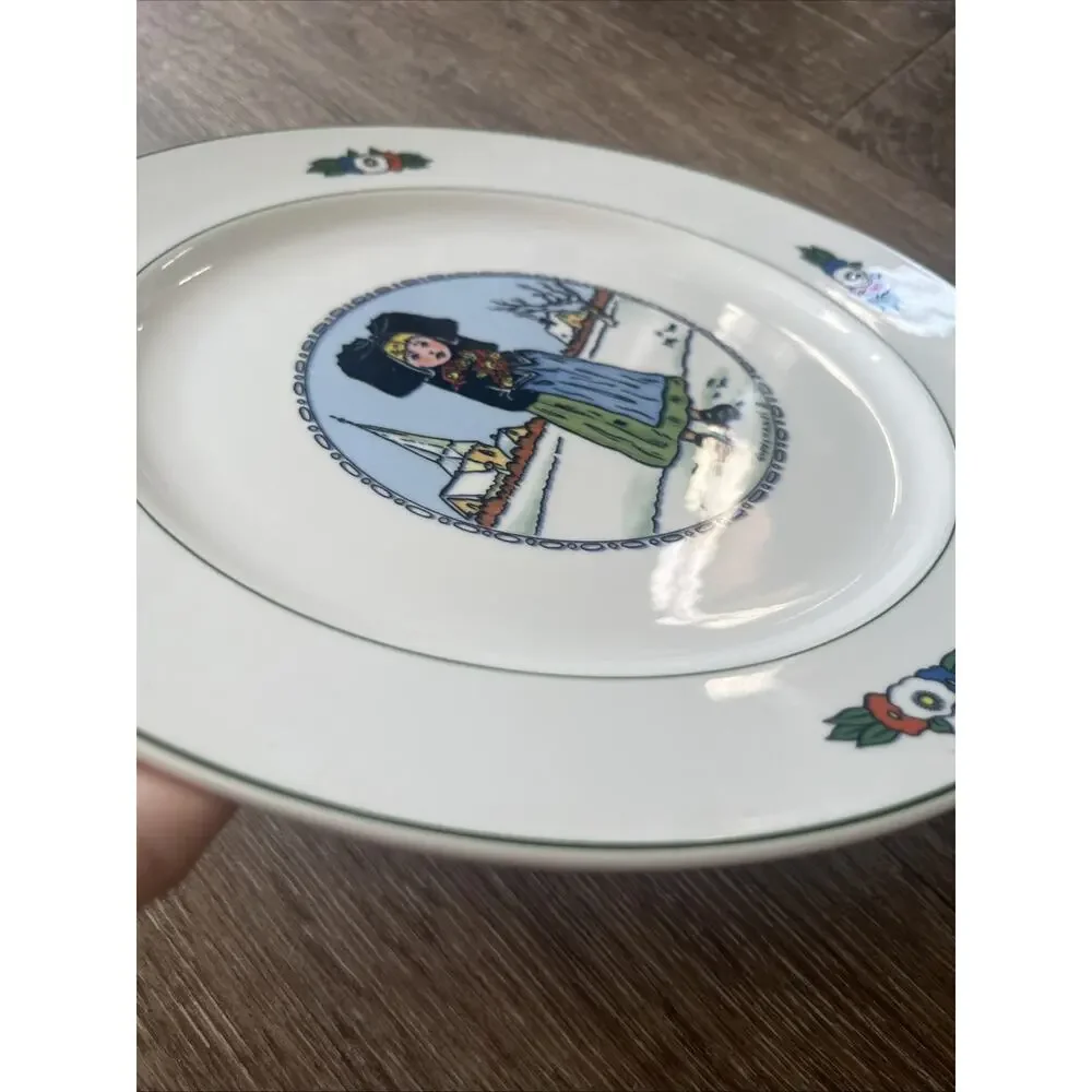 Villeroy & Boch Hansi d’ Alsace Dinner Plate Girl In‎ Snow RARE
